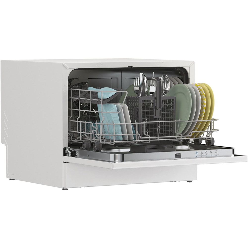 Masina de spalat vase independenta CANDY CP6E51LW, 6 seturi, 5 programe, 55 cm, Clasa E, alb