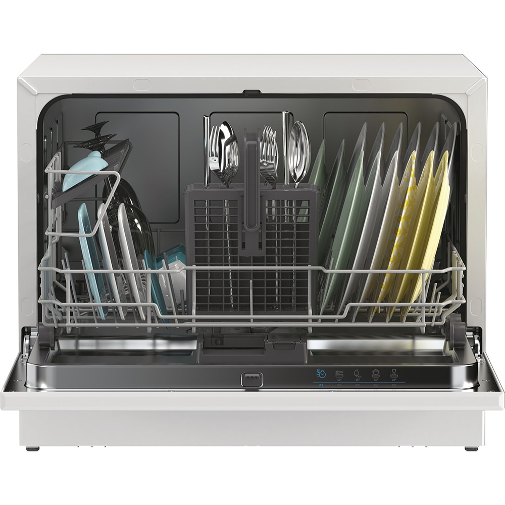 Masina de spalat vase independenta CANDY CP6E51LW, 6 seturi, 5 programe, 55 cm, Clasa E, alb