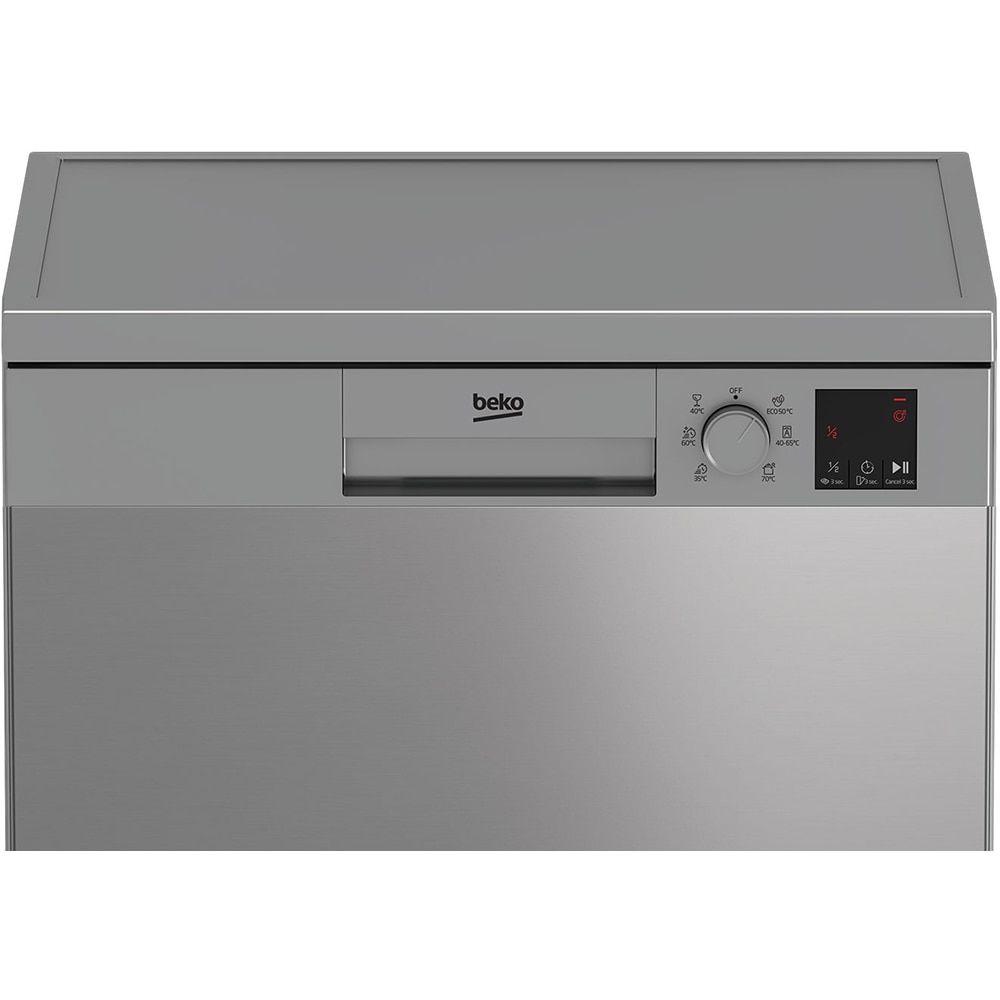 Masina de spalat vase independenta BEKO DVN06430X, 14 seturi, 6 programe, 60 cm, Clasa D, inox