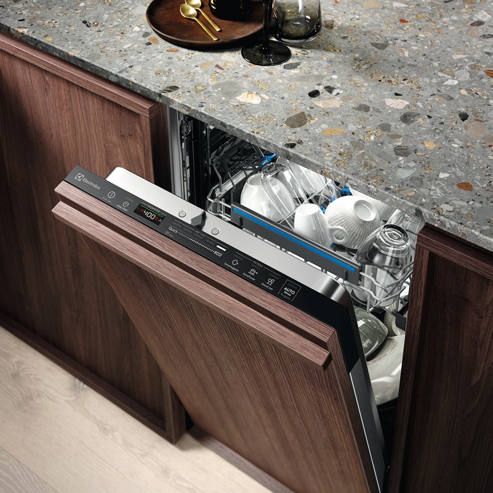 Masina de spalat vase incorporabila ELECTROLUX EEG62310L, 9 seturi, 8 programe, 45 cm, Clasa D, panou comanda negru