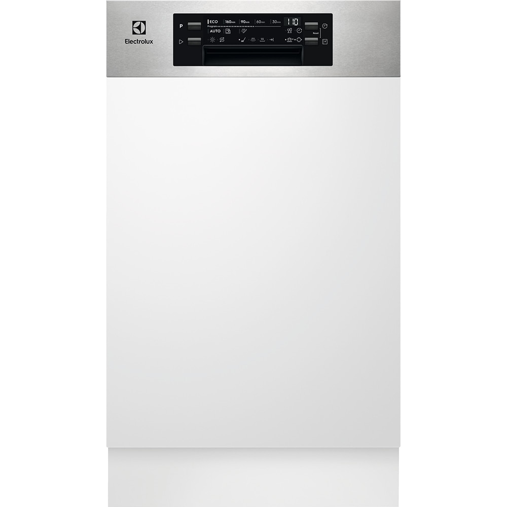 Masina de spalat vase semi-incorporabila ELECTROLUX EEM43300IX, 10 seturi, 8 programe, Clasa D, inox