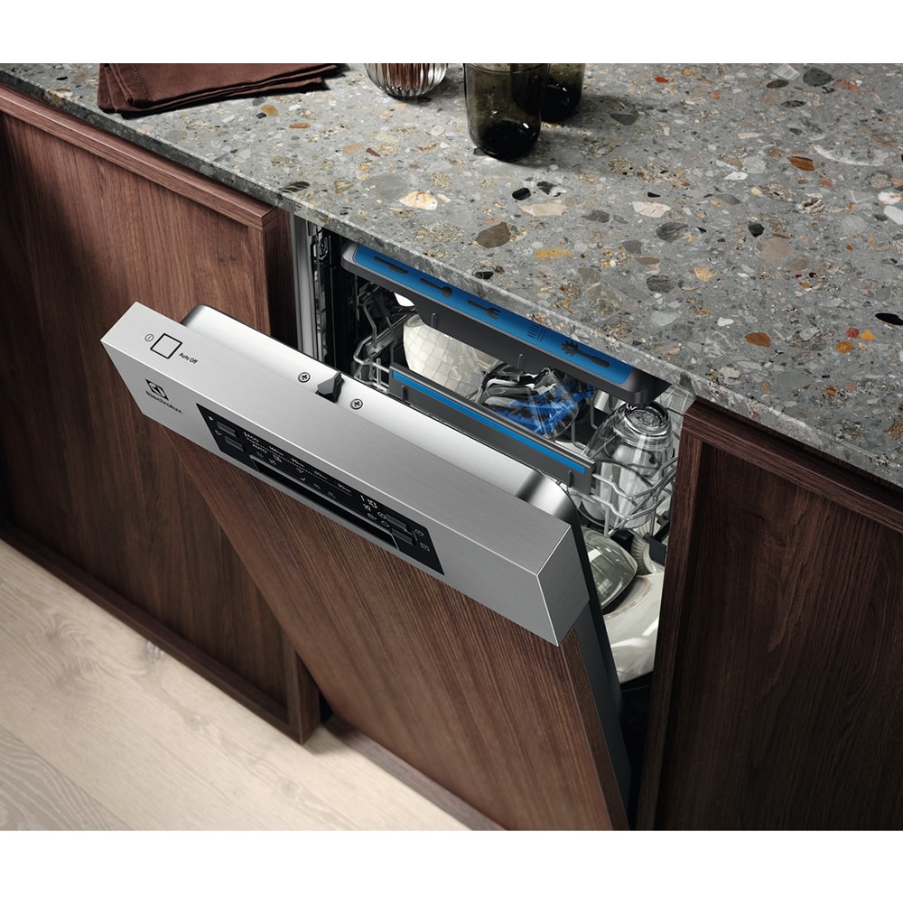 Masina de spalat vase semi-incorporabila ELECTROLUX EEM43300IX, 10 seturi, 8 programe, Clasa D, inox