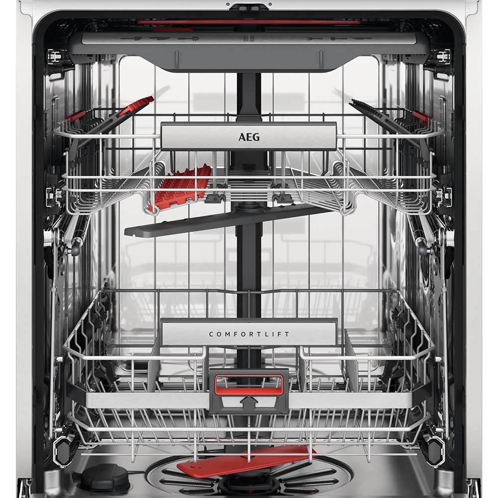 Masina de spalat vase incorporabila AEG FSE94848P, 14 seturi, 7 programe, 60 cm, Clasa C, panou comanda negru