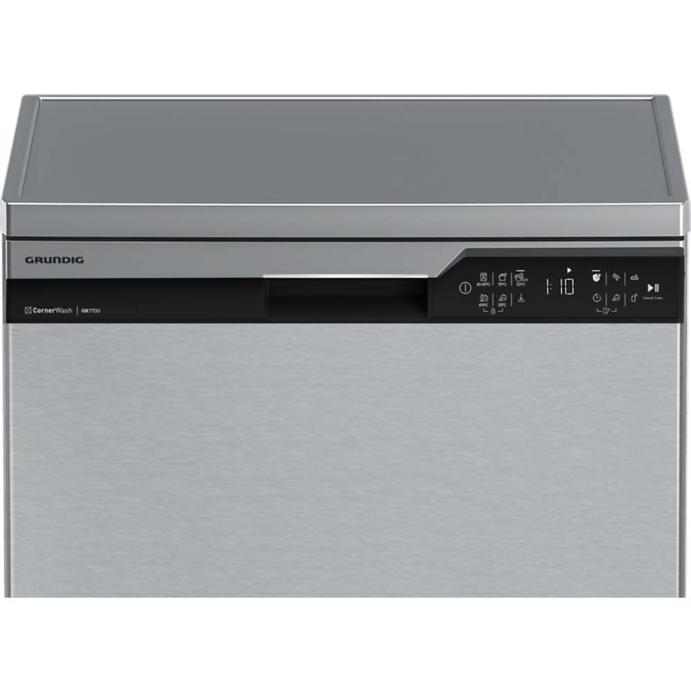 Masina de spalat vase independenta GRUNDIG GNFP4621XB, CornerWash, 16 seturi, 11 programe, Clasa B, 60 cm, inox