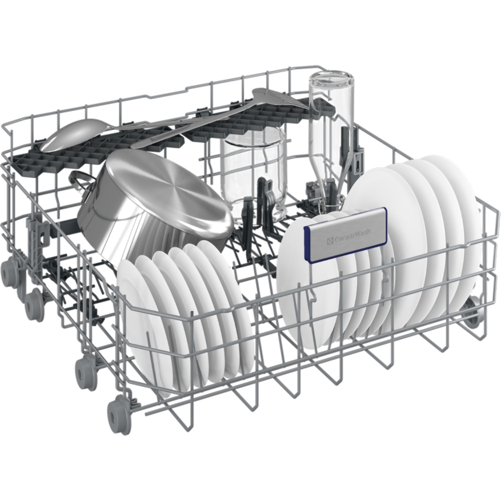 Masina de spalat vase independenta GRUNDIG GNFP4621XB, CornerWash, 16 seturi, 11 programe, Clasa B, 60 cm, inox