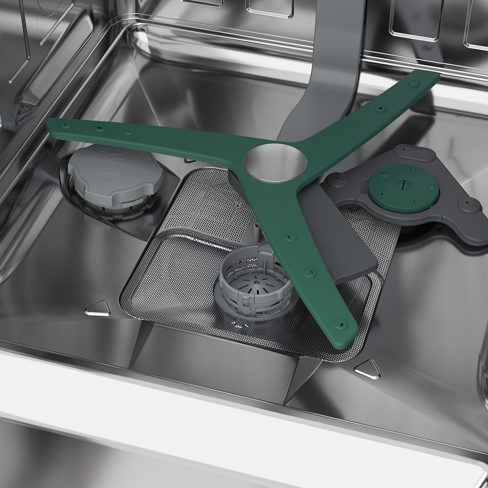 Masina de spalat vase semi-incorporabila GRUNDIG GNIP4630XB, 16 seturi, 6 programe, 60 cm, Clasa C, inox antiamprenta