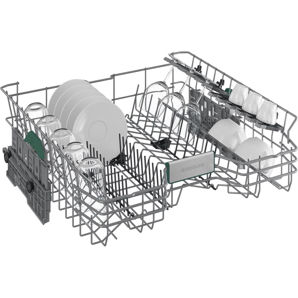 Masina de spalat vase semi-incorporabila GRUNDIG GNIP4630XB, 16 seturi, 6 programe, 60 cm, Clasa C, inox antiamprenta
