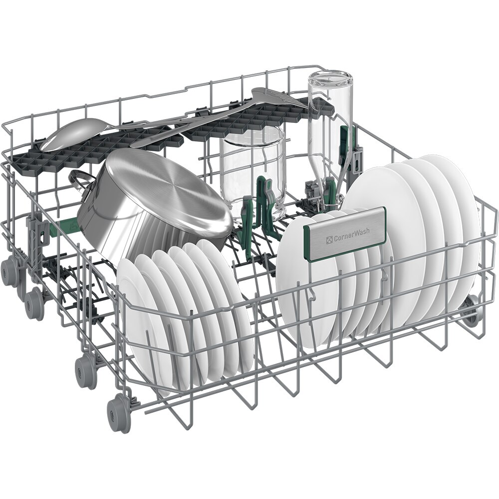 Masina de spalat vase semi-incorporabila GRUNDIG GNIP4630XB, 16 seturi, 6 programe, 60 cm, Clasa C, inox antiamprenta