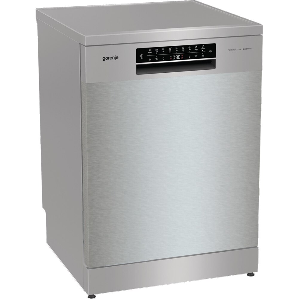 Masina de spalat vase independenta GORENJE GS693C60XUVAD, 16 seturi, 7 programe, 60 cm, Clasa C, argintiu