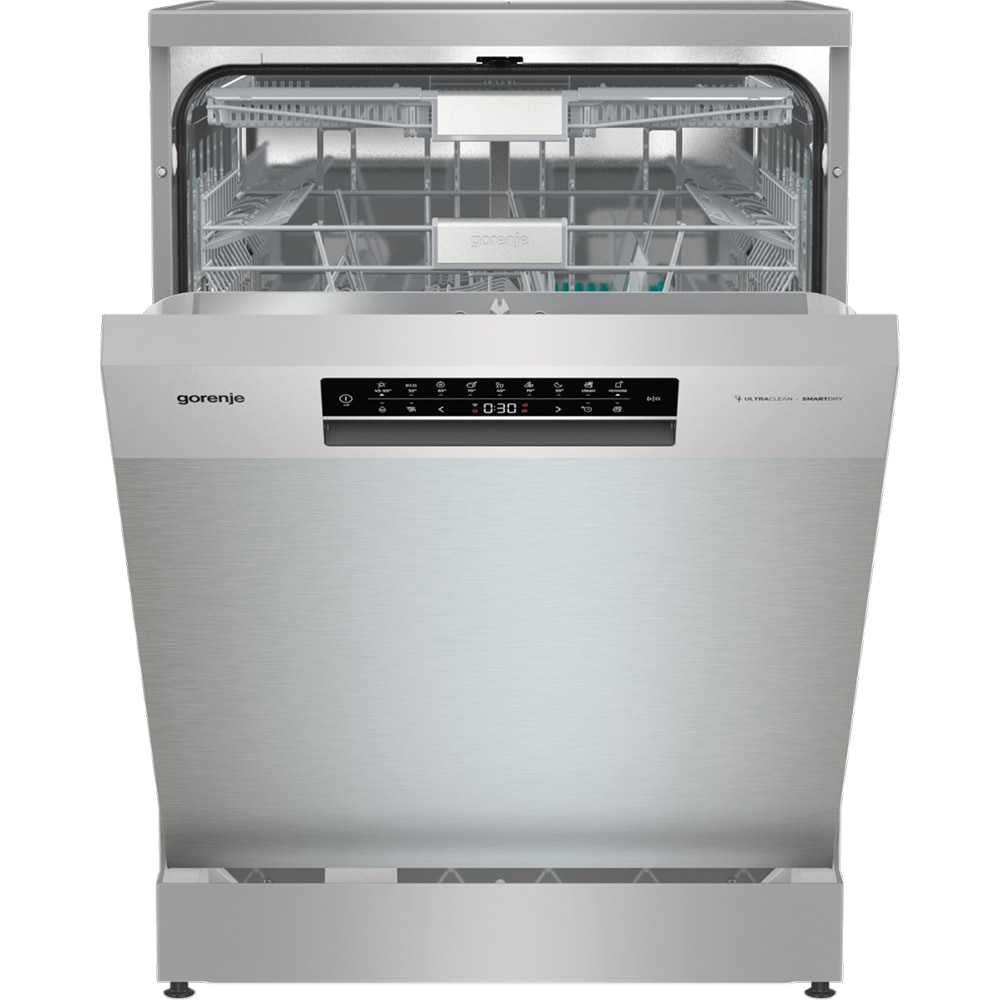 Masina de spalat vase independenta GORENJE GS693C60XUVAD, 16 seturi, 7 programe, 60 cm, Clasa C, argintiu