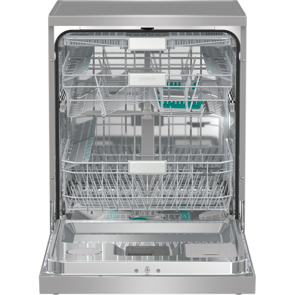 Masina de spalat vase independenta GORENJE GS693C60XUVAD, 16 seturi, 7 programe, 60 cm, Clasa C, argintiu