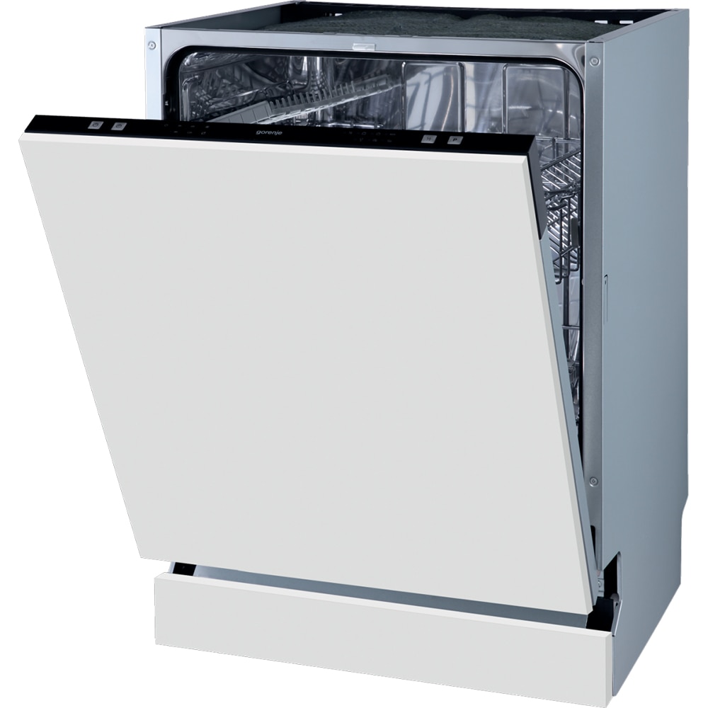 Masina de spalat vase incorporabila GORENJE GV61212, 13 seturi, 6 programe, 60 cm, Clasa E, panou comanda negru