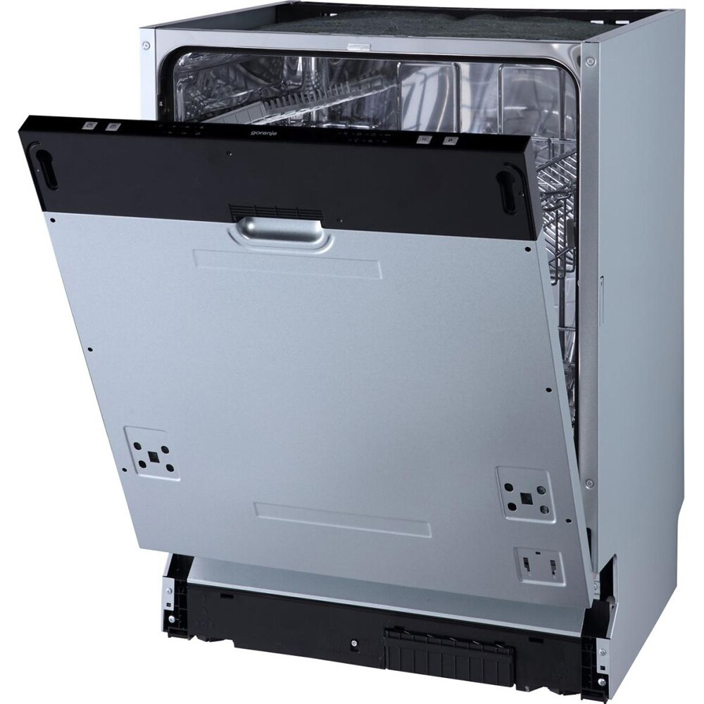 Masina de spalat vase incorporabila GORENJE GV61212, 13 seturi, 6 programe, 60 cm, Clasa E, panou comanda negru