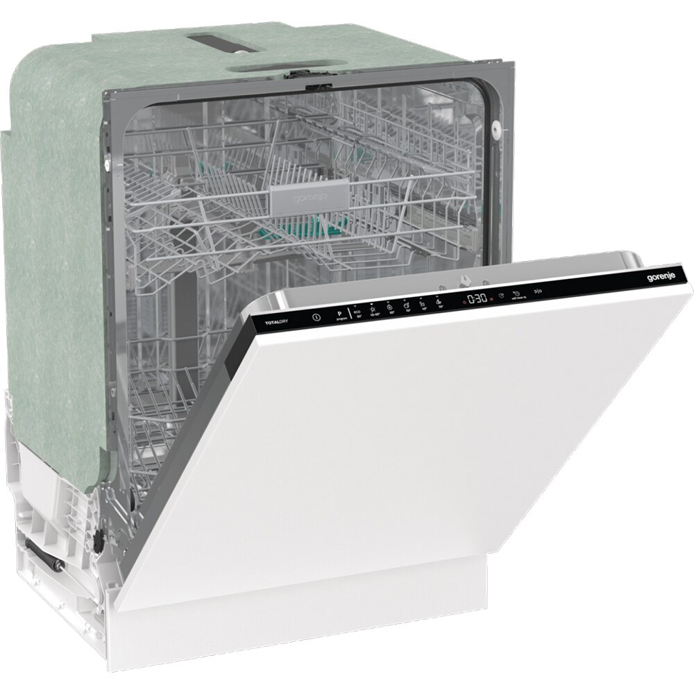 Masina de spalat vase incorporabila GORENJE GV642C60, 14 seturi, 6 programe, 60 cm, Clasa C, panou comanda negru