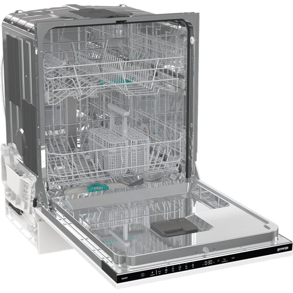 Masina de spalat vase incorporabila GORENJE GV642E90, 13 seturi, 6 programe, 60 cm, Clasa E, panou comanda negru