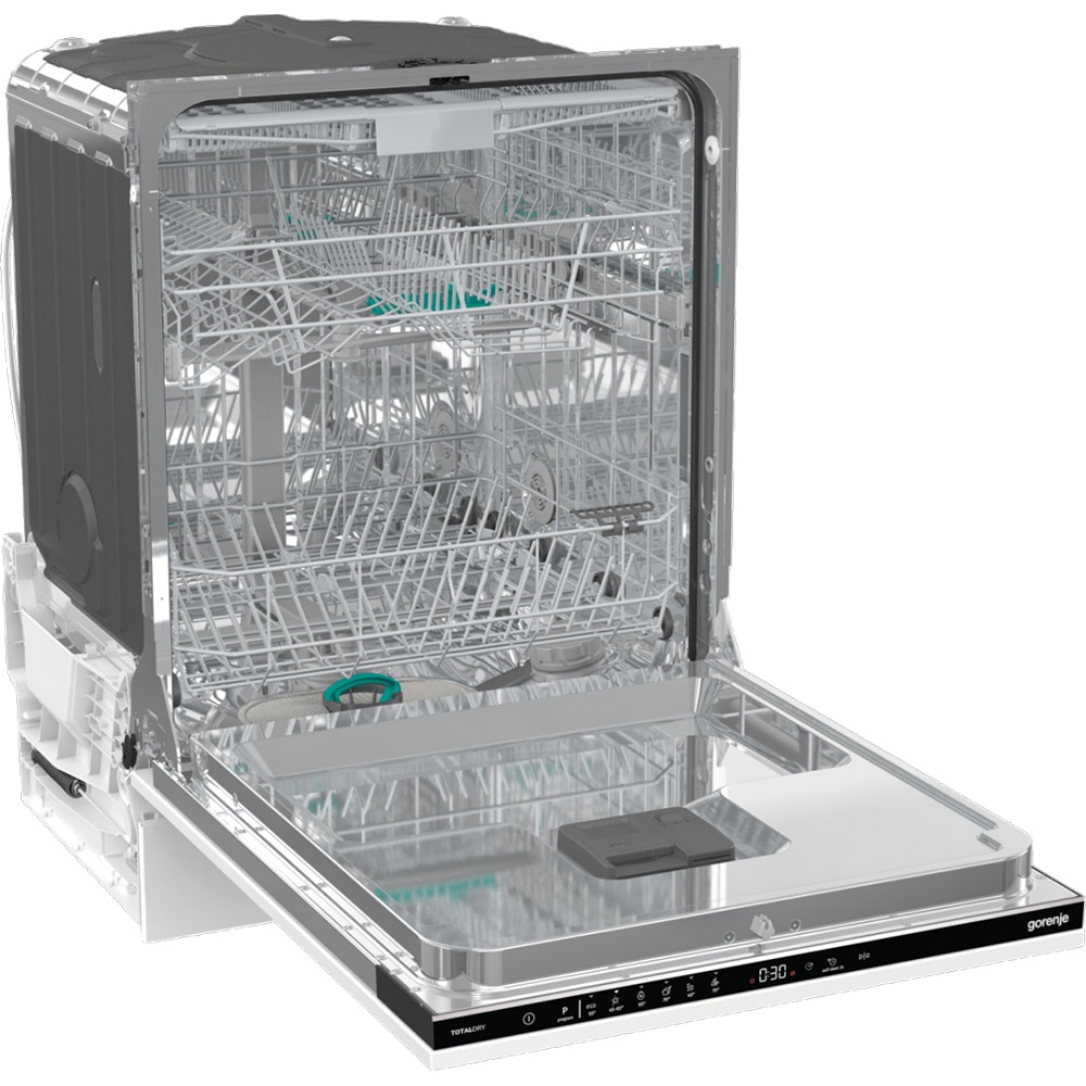 Masina de spalat vase incorporabila GORENJE GV643D60, 16 seturi, 6 programe, 60 cm, Clasa D, panou comanda negru