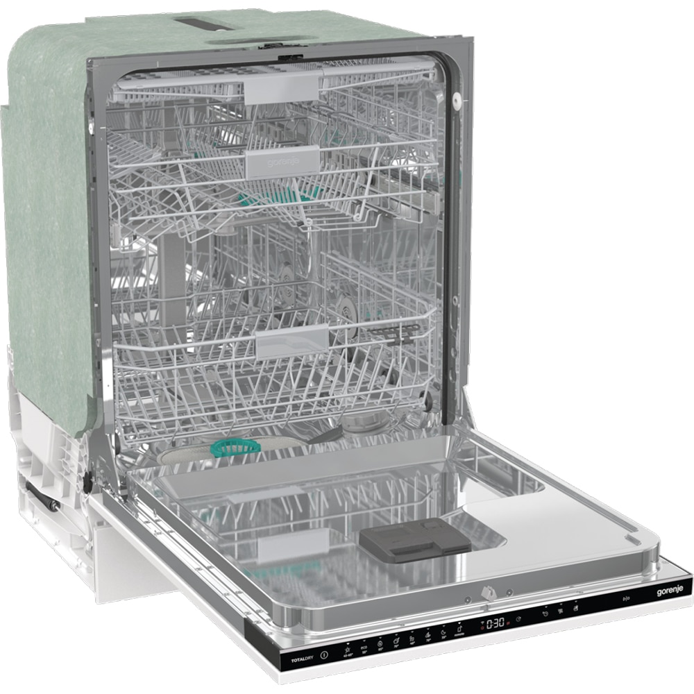 Masina de spalat vase incorporabila GORENJE GV673B60, 16 seturi, 7 programe, 60 cm, Clasa B, panou comanda negru