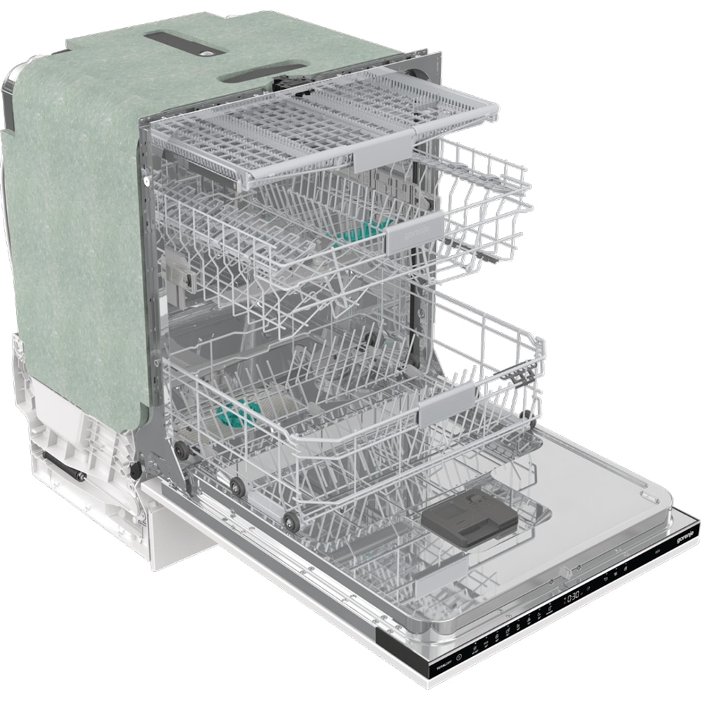 Masina de spalat vase incorporabila GORENJE GV673B60, 16 seturi, 7 programe, 60 cm, Clasa B, panou comanda negru