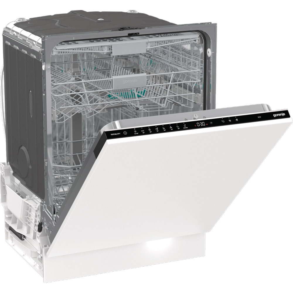 Masina de spalat vase incorporabila GORENJE GV673C60, 16 seturi, 7 programe, 60 cm, Clasa C, panou comanda negru