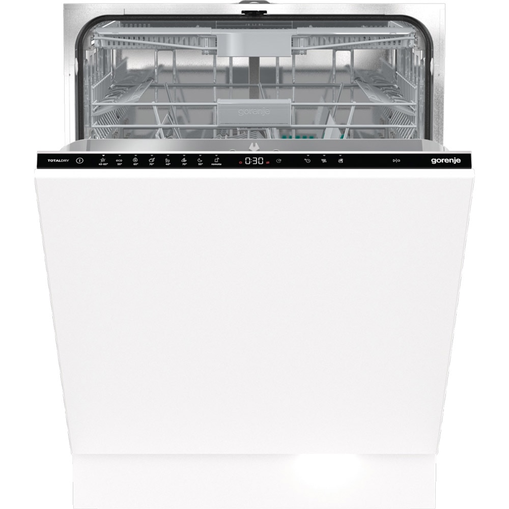 Masina de spalat vase incorporabila GORENJE GV673C60, 16 seturi, 7 programe, 60 cm, Clasa C, panou comanda negru
