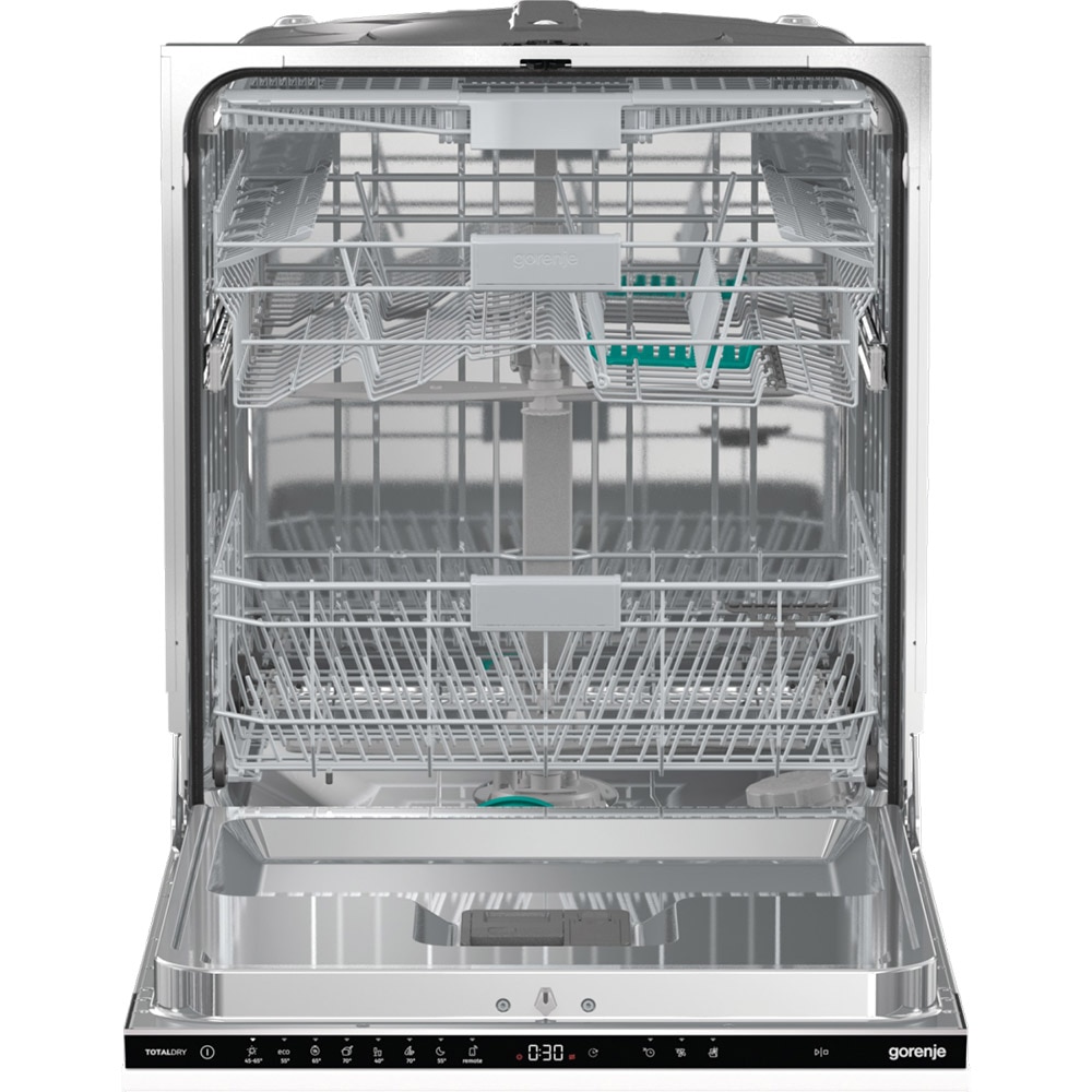 Masina de spalat vase incorporabila GORENJE GV673C60, 16 seturi, 7 programe, 60 cm, Clasa C, panou comanda negru