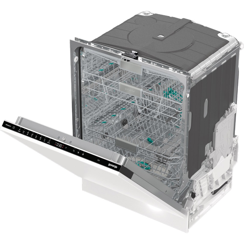 Masina de spalat vase incorporabila GORENJE GV693C61AD, 16 seturi, 7 programe, 60 cm, Clasa C, panou comanda negru