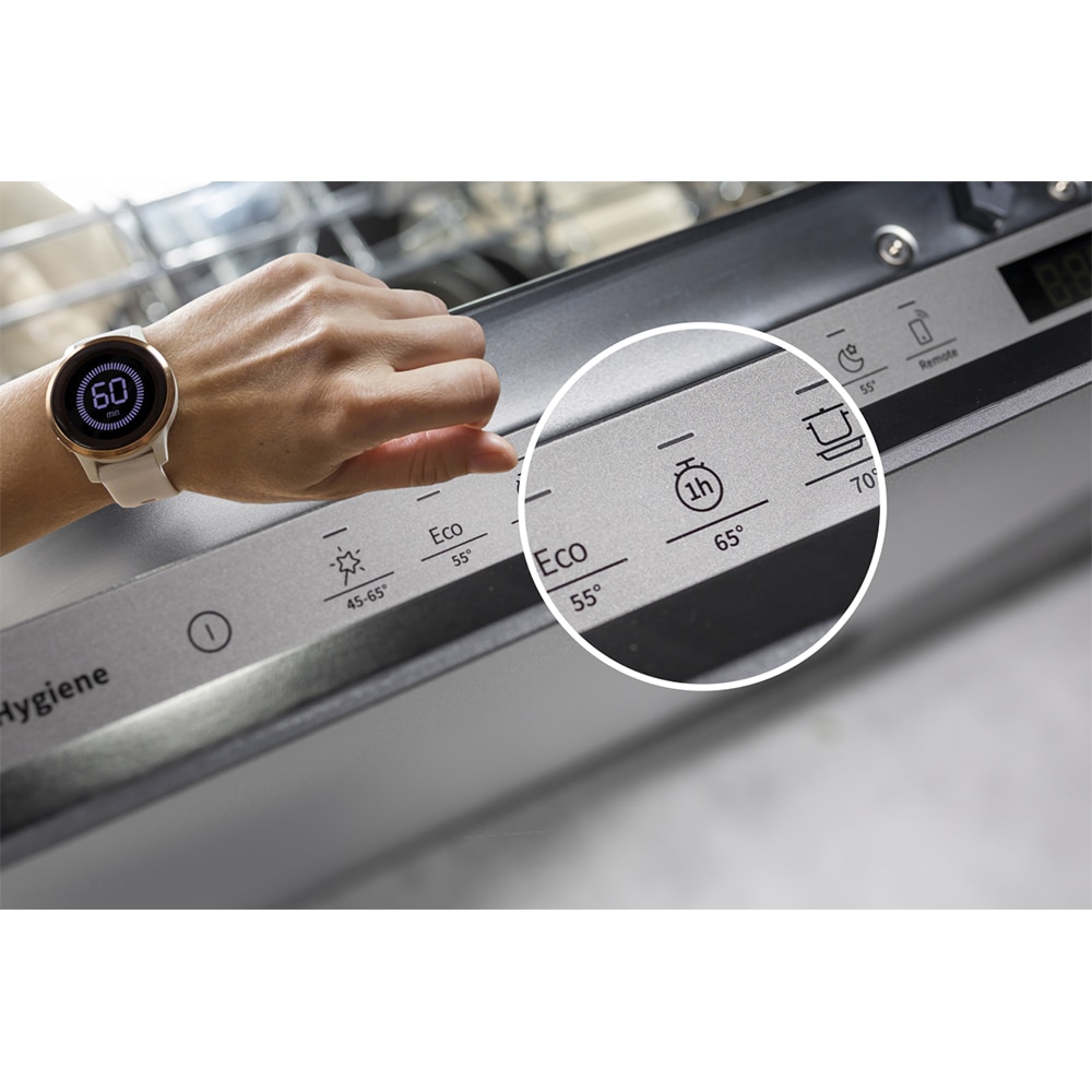 Masina de spalat vase incorporabila HISENSE HV642D90, 14 seturi, 6 programe, 60 cm, Clasa D, panou comanda argintiu