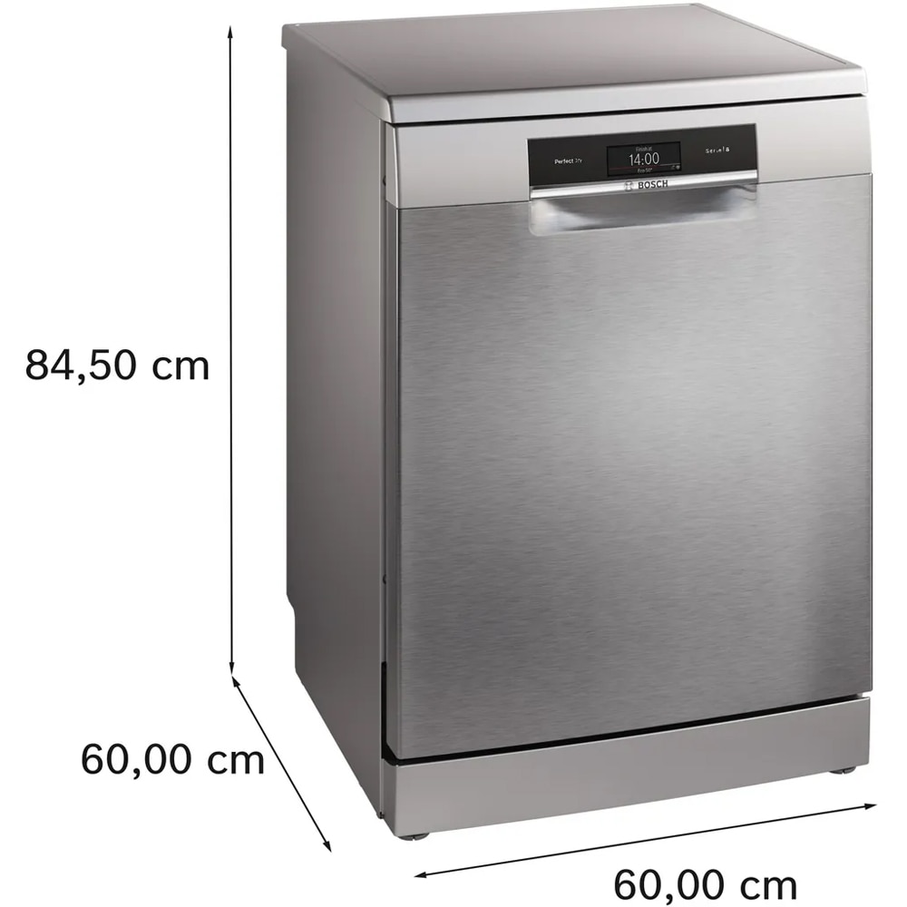 Masina de spalat vase independenta BOSCH SMS8TCI04E, 14 seturi, 8 programe, 60 cm, Clasa A, inox