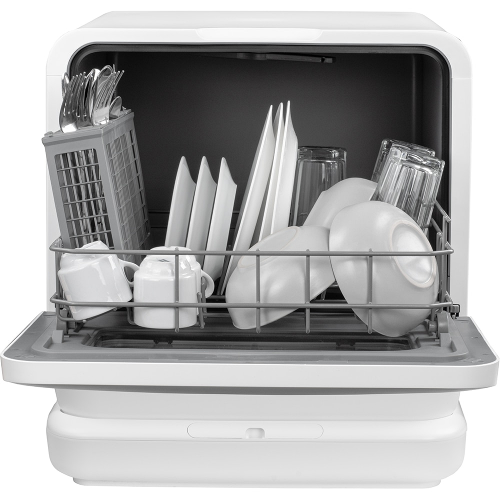 Masina de spalat vase independenta TURBIONAIRE AVA 3 TPDSAVA3CTD, 3 seturi, 6 programe, 44 cm, Clasa F, alb