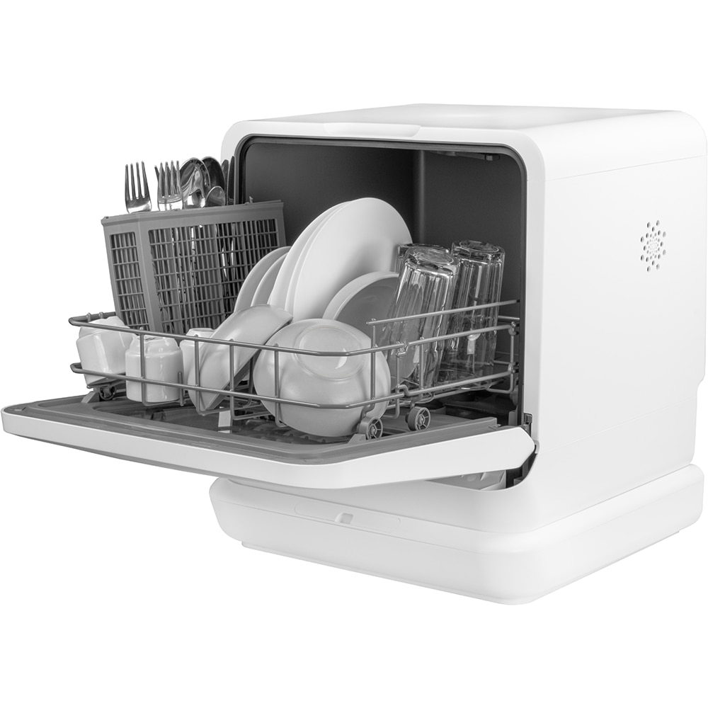 Masina de spalat vase independenta TURBIONAIRE AVA 3 TPDSAVA3CTD, 3 seturi, 6 programe, 44 cm, Clasa F, alb