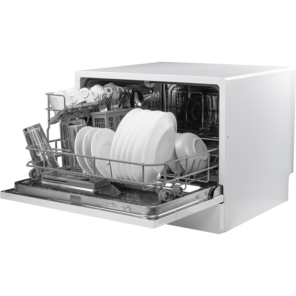 Masina de spalat vase independenta TURBIONAIRE AVA 6 TPDSAVA6CT, 6 seturi , 6 programe, 55 cm, Clasa D, alb