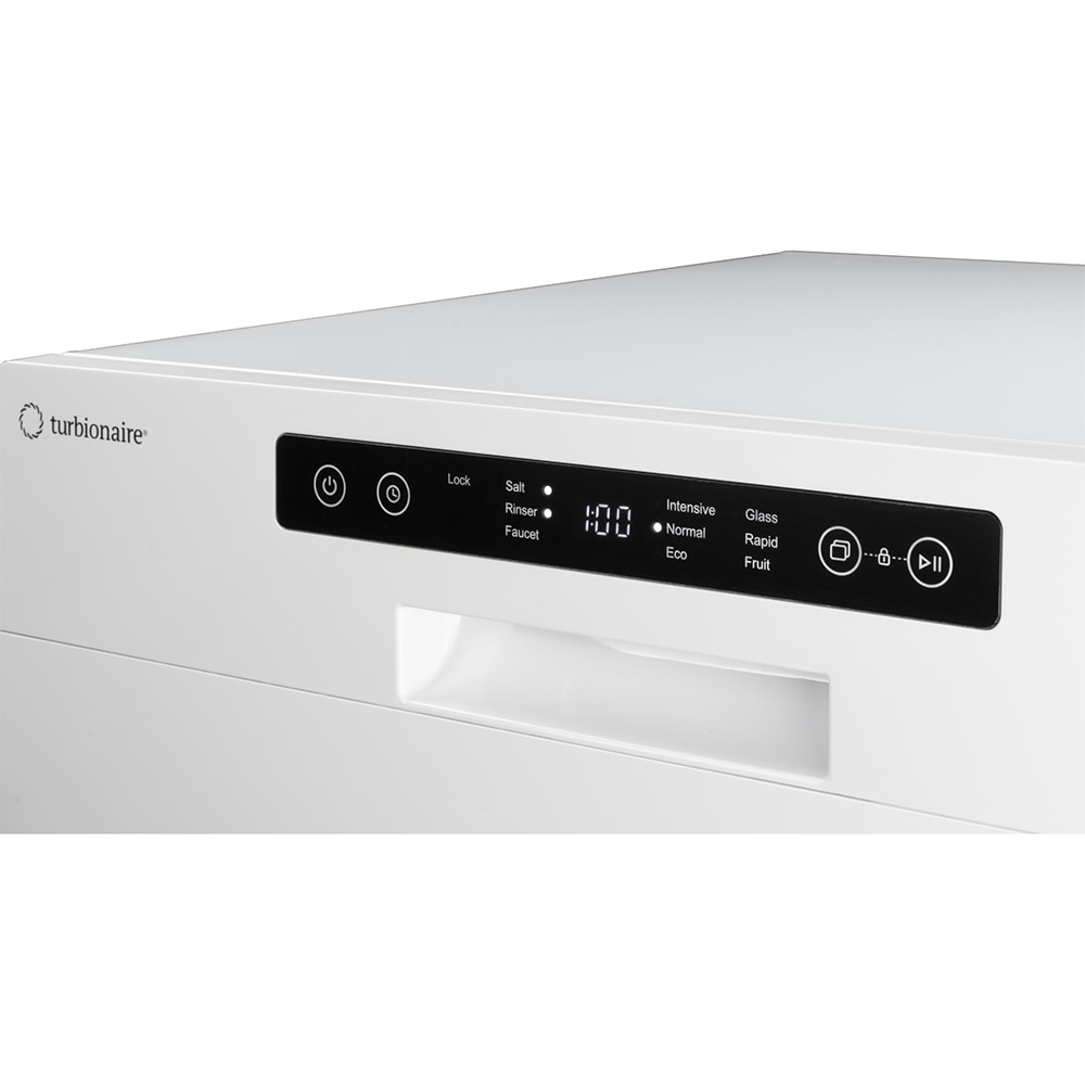 Masina de spalat vase independenta TURBIONAIRE AVA 6 TPDSAVA6CT, 6 seturi , 6 programe, 55 cm, Clasa D, alb