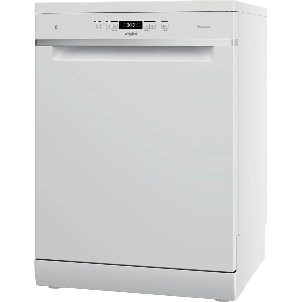 Masina de spalat vase independenta WHIRLPOOL WFC 3C26 P, PowerClean Pro, 14 seturi, 8 programe, 60 cm, Clasa E, alb
