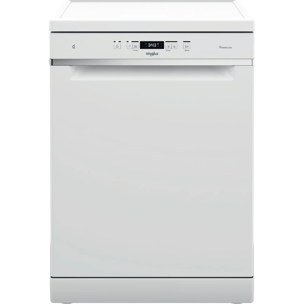 Masina de spalat vase independenta WHIRLPOOL WFC 3C26 P, PowerClean Pro, 14 seturi, 8 programe, 60 cm, Clasa E, alb