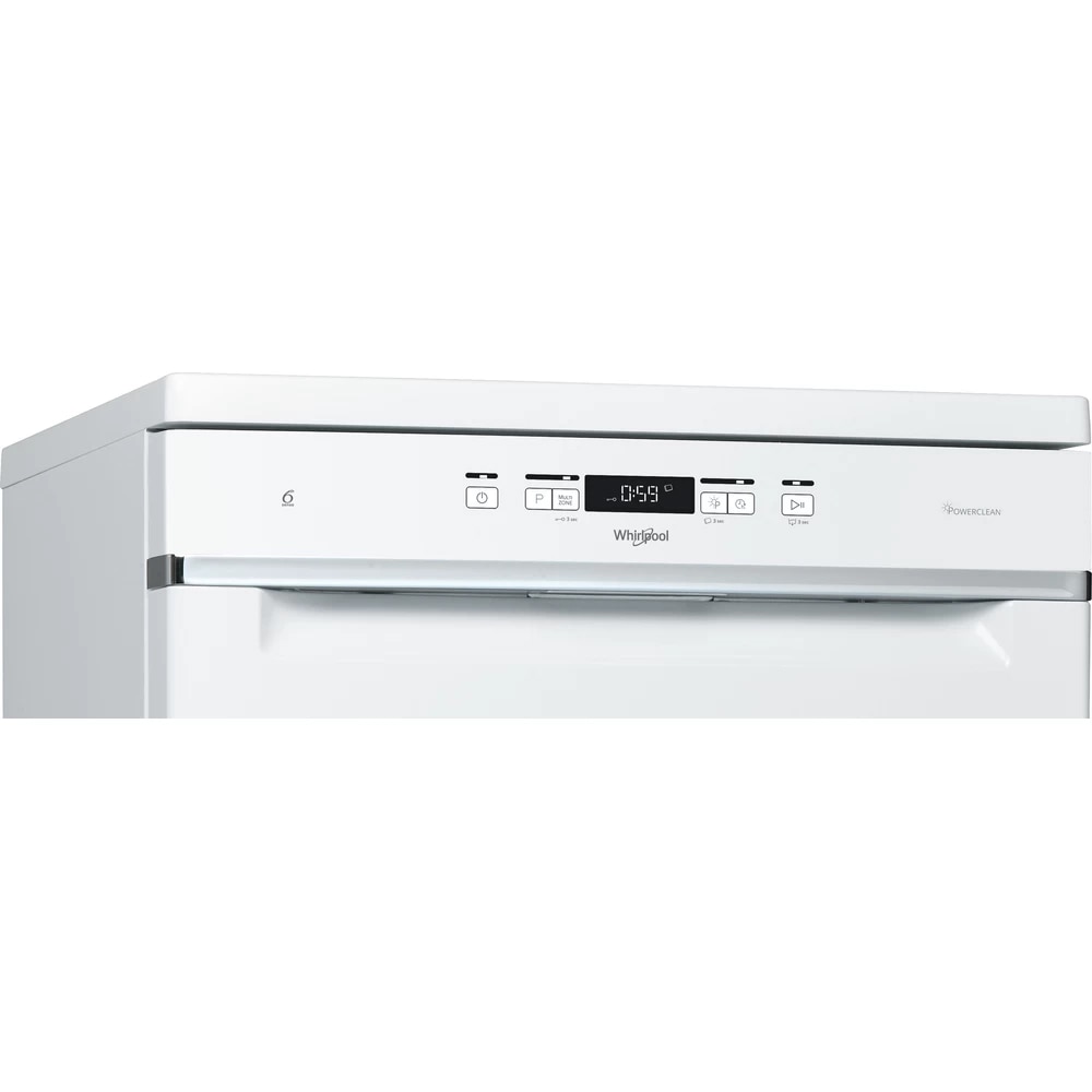 Masina de spalat vase independenta WHIRLPOOL WFC 3C26 P, PowerClean Pro, 14 seturi, 8 programe, 60 cm, Clasa E, alb