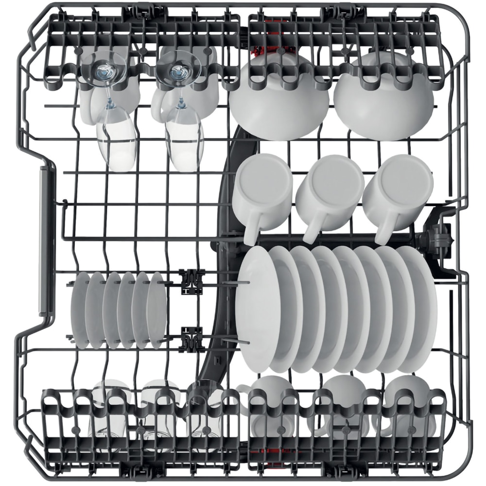 Masina de spalat vase independenta WHIRLPOOL WFO 3O32 N P X, 14 seturi, 10 programe, 60 cm, Clasa D, inox