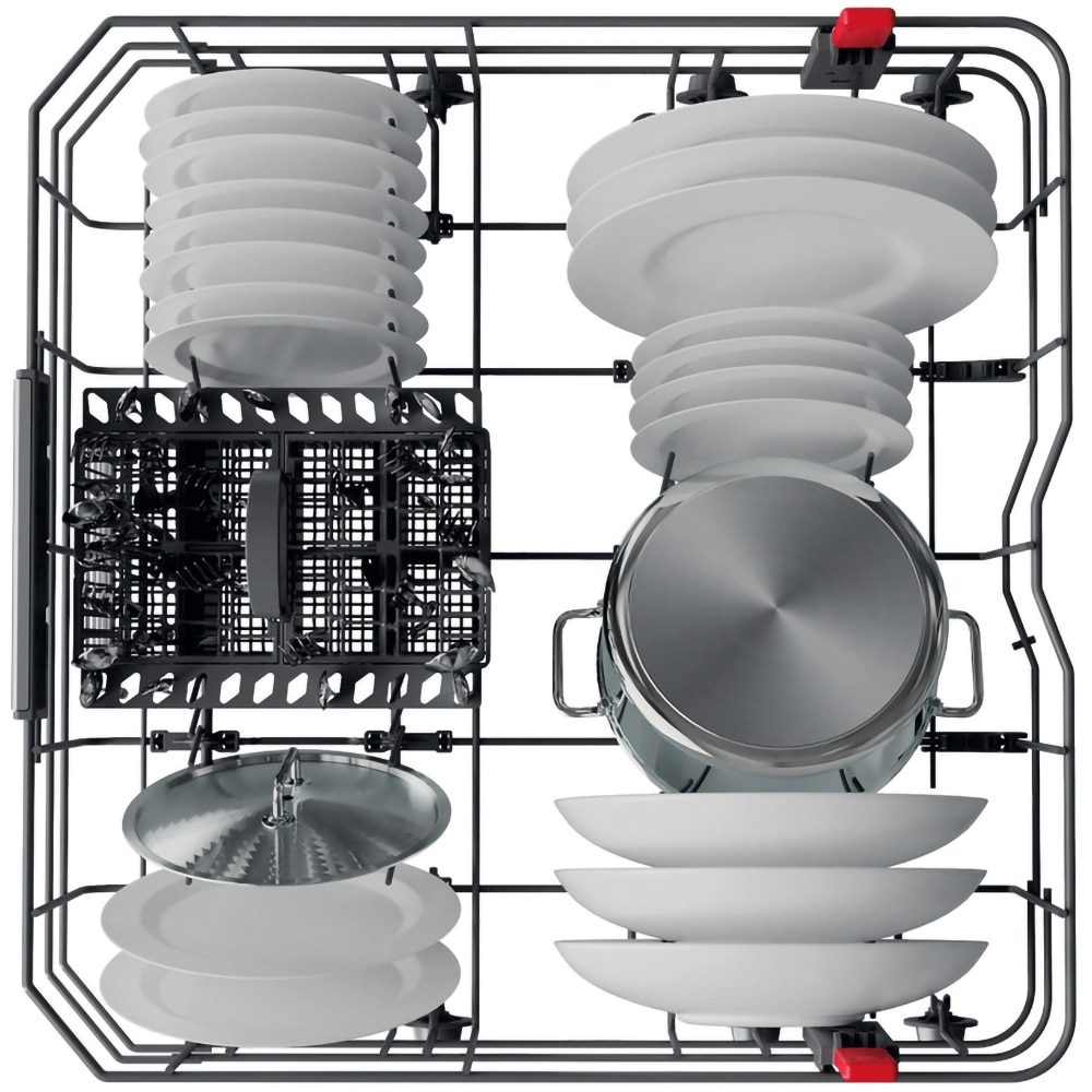 Masina de spalat vase independenta WHIRLPOOL WFO 3O32 N P X, 14 seturi, 10 programe, 60 cm, Clasa D, inox