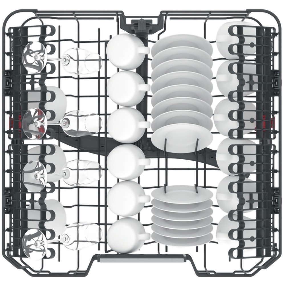 Masina de spalat vase incorporabila WHIRLPOOL WIO 3T133 PLE, 14 seturi, 11 programe, 60 cm, Clasa D, panou comanda inox
