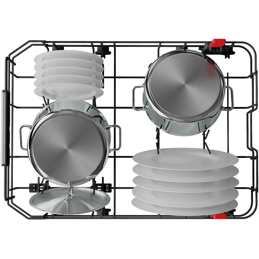 Masina de spalat vase independenta WHIRLPOOL WSFO 3O23 PF X, 10 seturi, 7 programe, 45 cm, Clasa E, inox