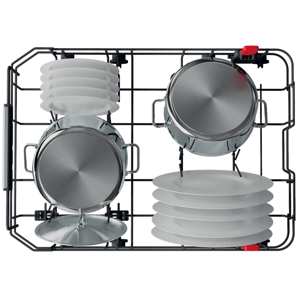 Masina de spalat vase independenta WHIRLPOOL WSFO3O34PFX, 6th sense, 10 seturi, 8 programe, 45 cm, Clasa D, inox