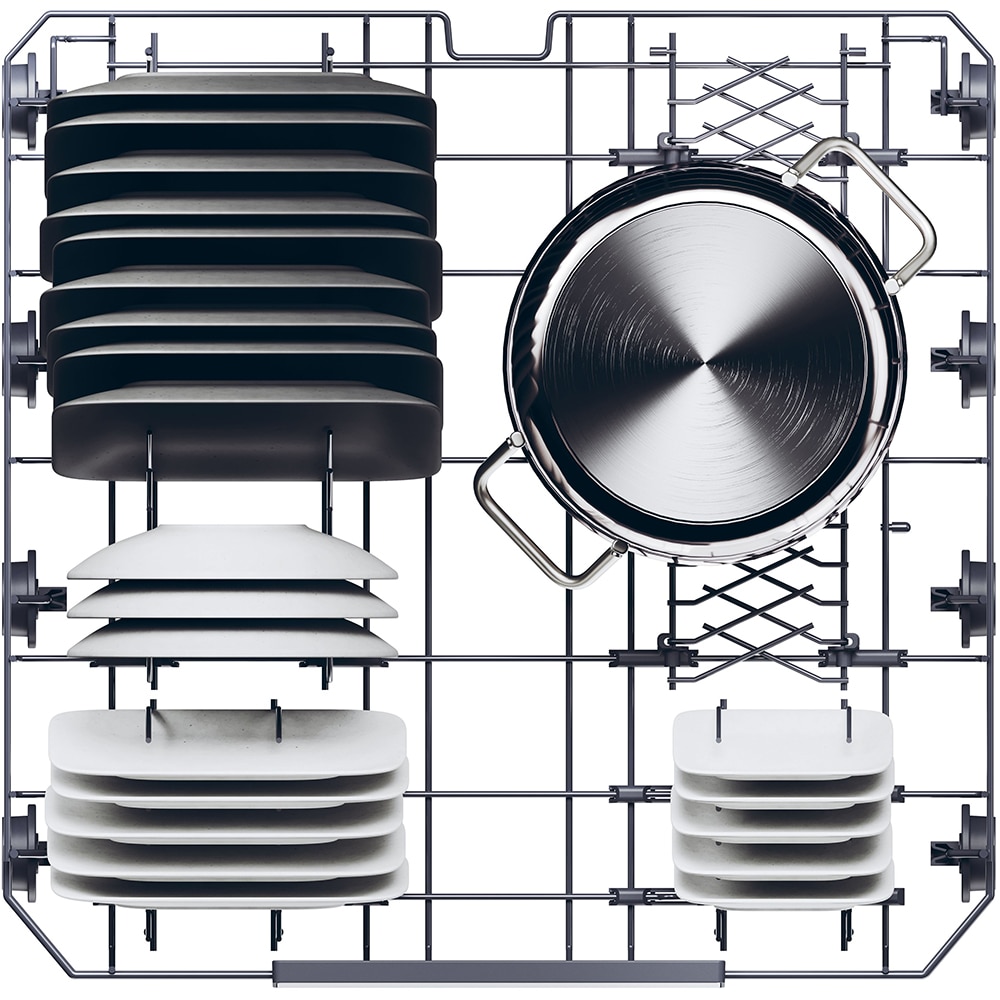 Masina de spalat vase independenta HAIER XF 5CM1X, 15 seturi, 10 programe, 60 cm, Clasa C, inox
