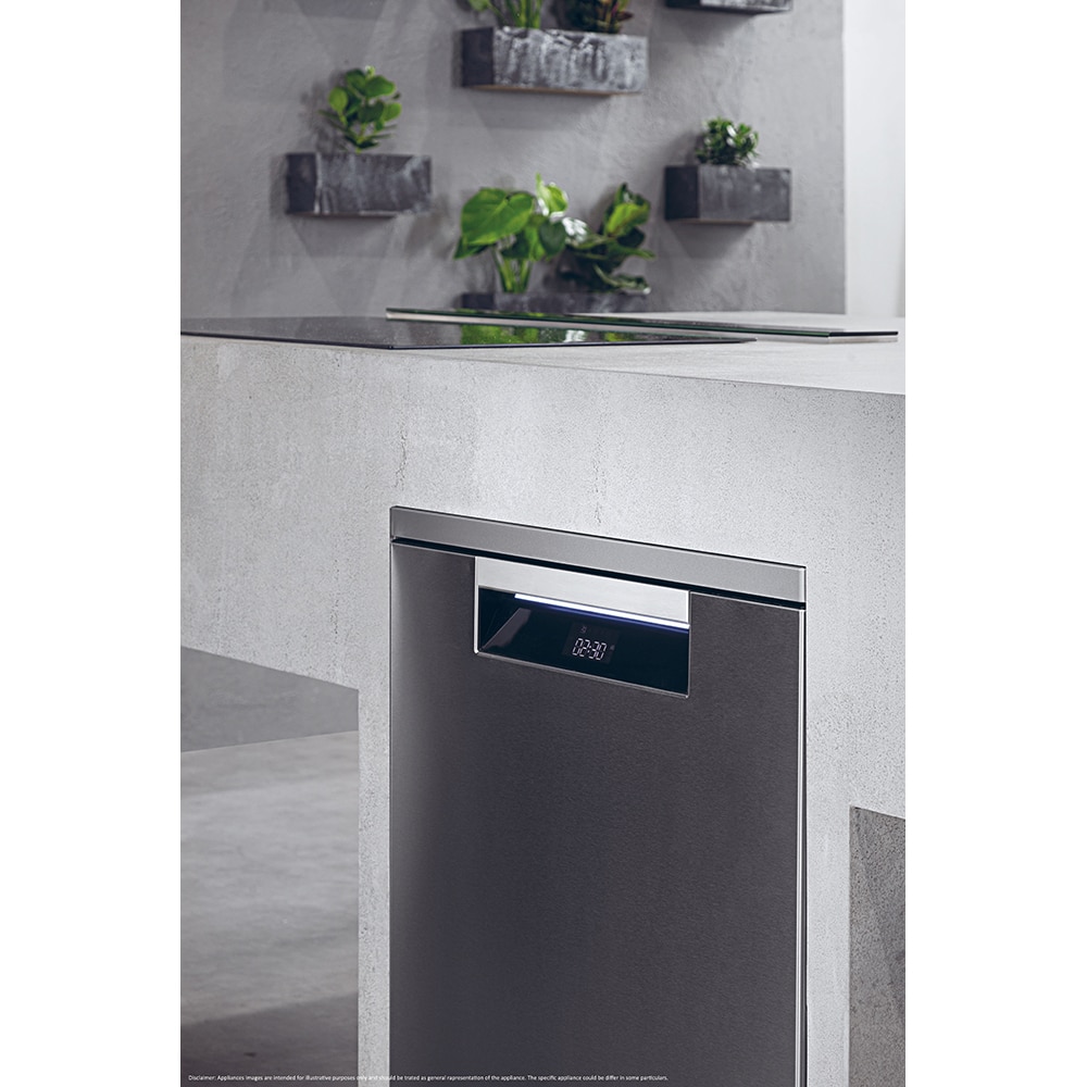 Masina de spalat vase independenta HAIER XF 5CM1X, 15 seturi, 10 programe, 60 cm, Clasa C, inox