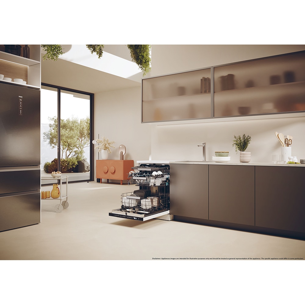 Masina de spalat vase independenta HAIER XF 6B2M3PW, 16 seturi, 10 programe, 60 cm, Clasa B, alb