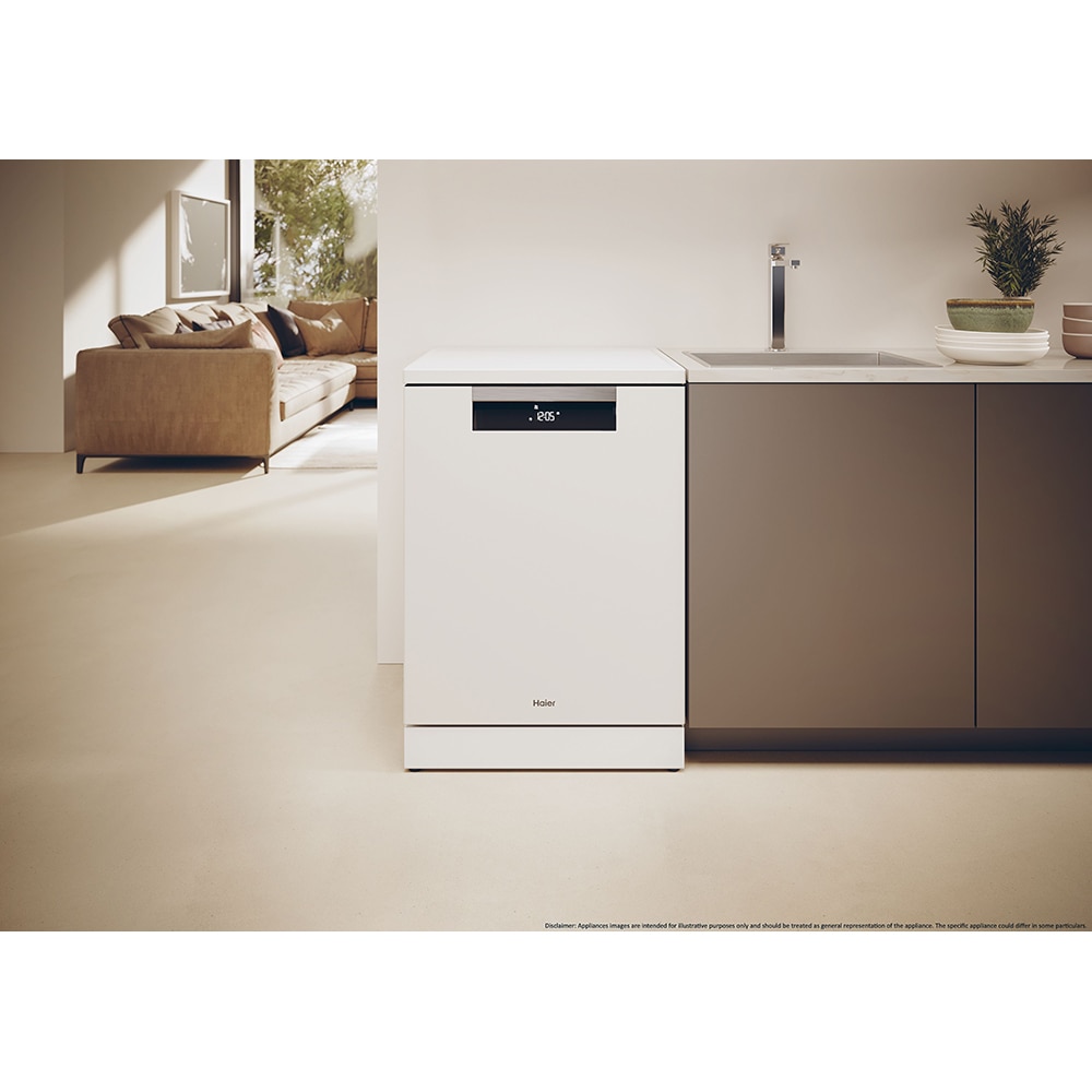 Masina de spalat vase independenta HAIER XF 6B2M3PW, 16 seturi, 10 programe, 60 cm, Clasa B, alb