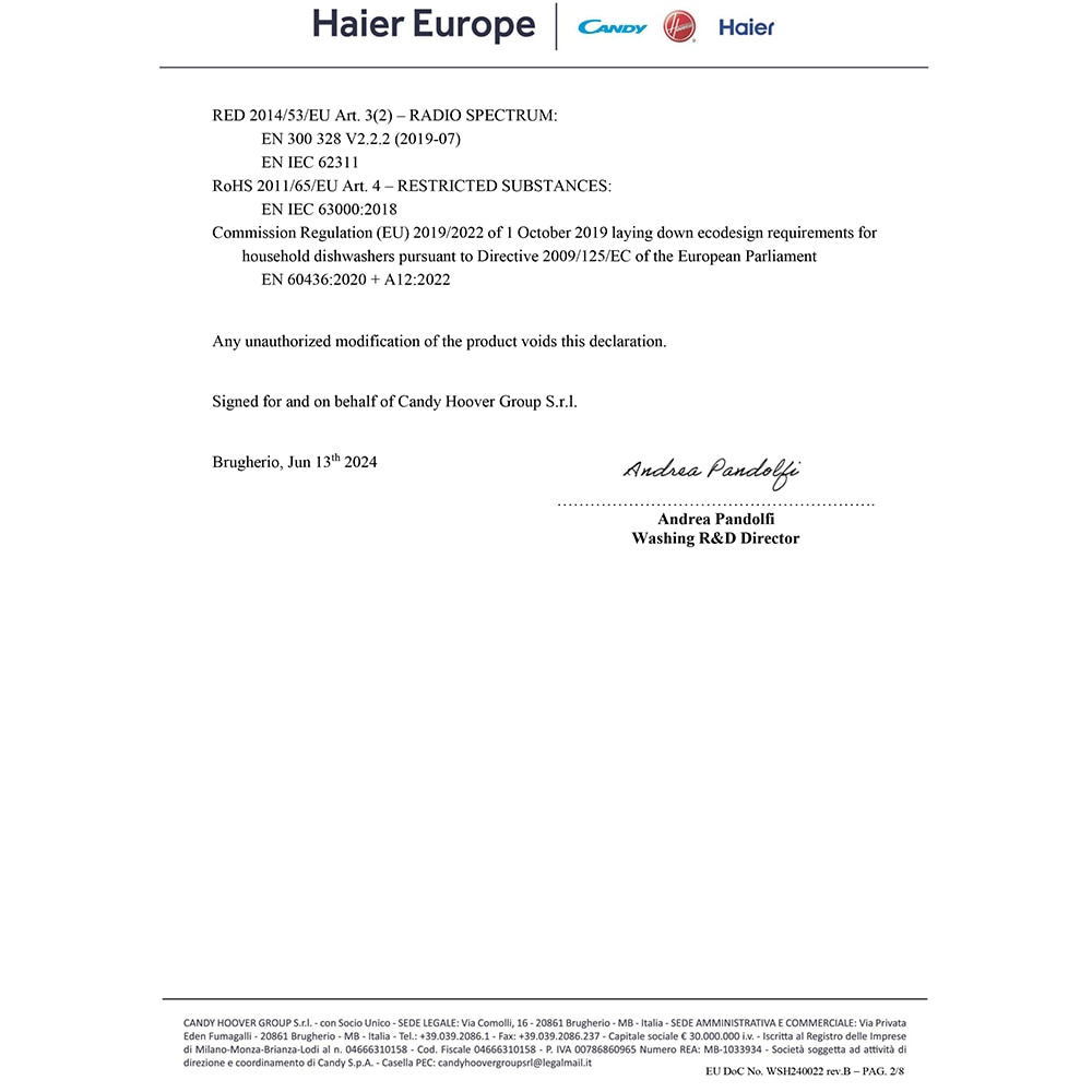 Masina de spalat vase independenta HAIER XF 6B2M3PX, 16 seturi, 10 programe, 60 cm, Clasa B, inox