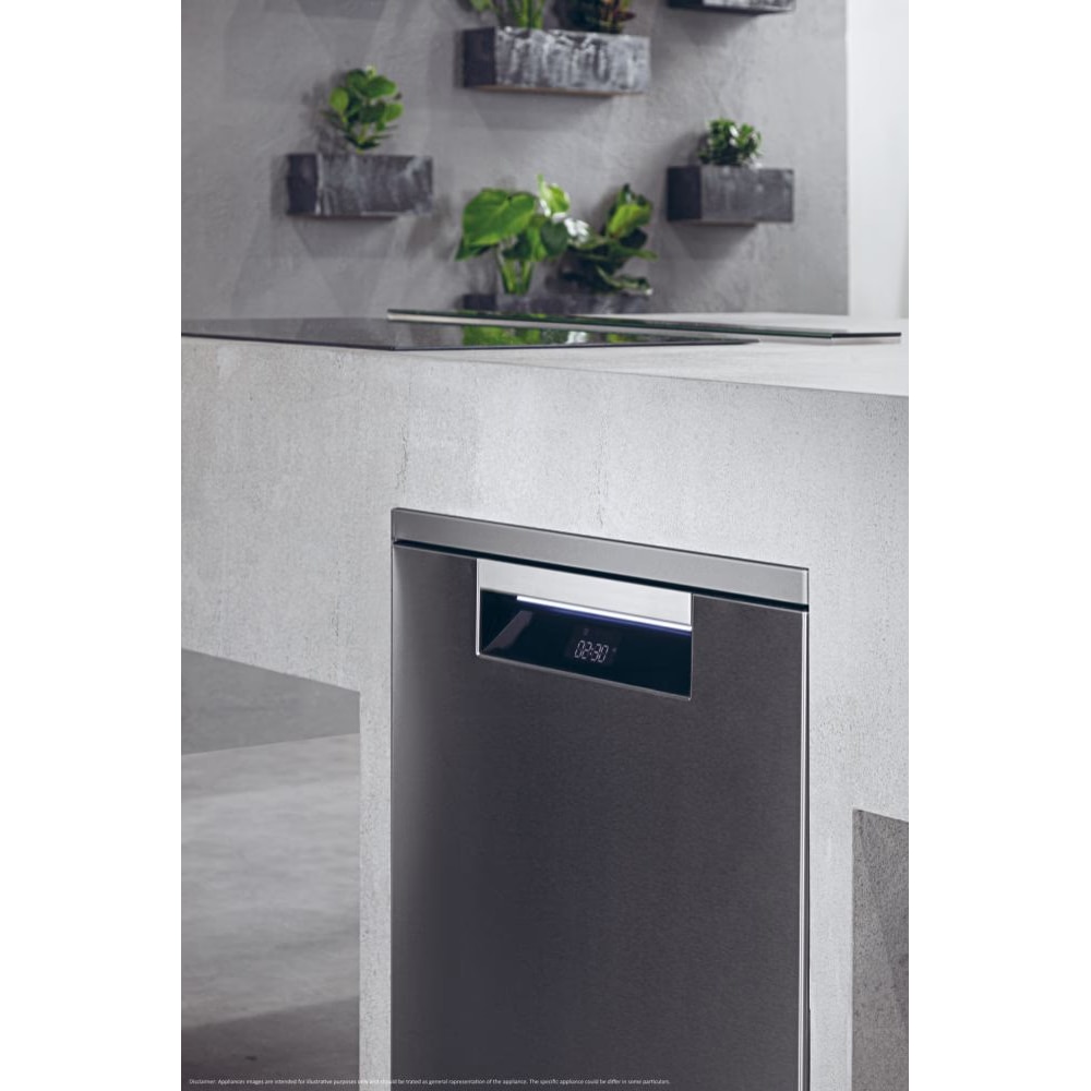 Masina de spalat vase independenta HAIER XF 6C2M1PX, 16 seturi, 10 programe, 60 cm, Clasa C, inox