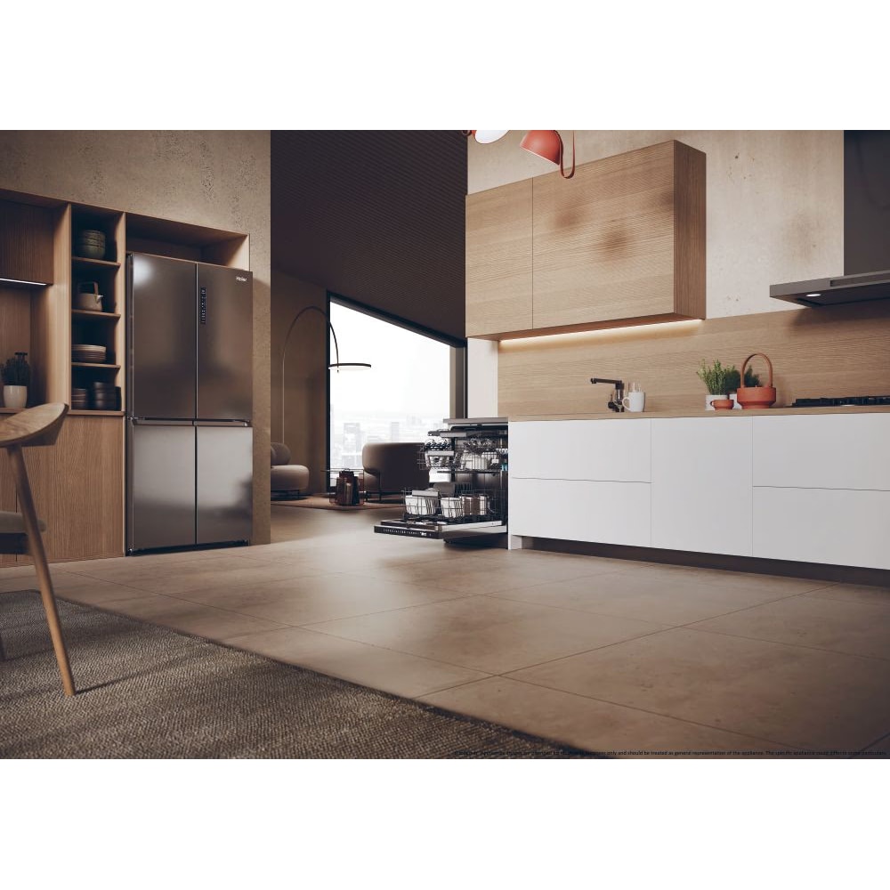 Masina de spalat vase independenta HAIER XF 6C2M1PX, 16 seturi, 10 programe, 60 cm, Clasa C, inox