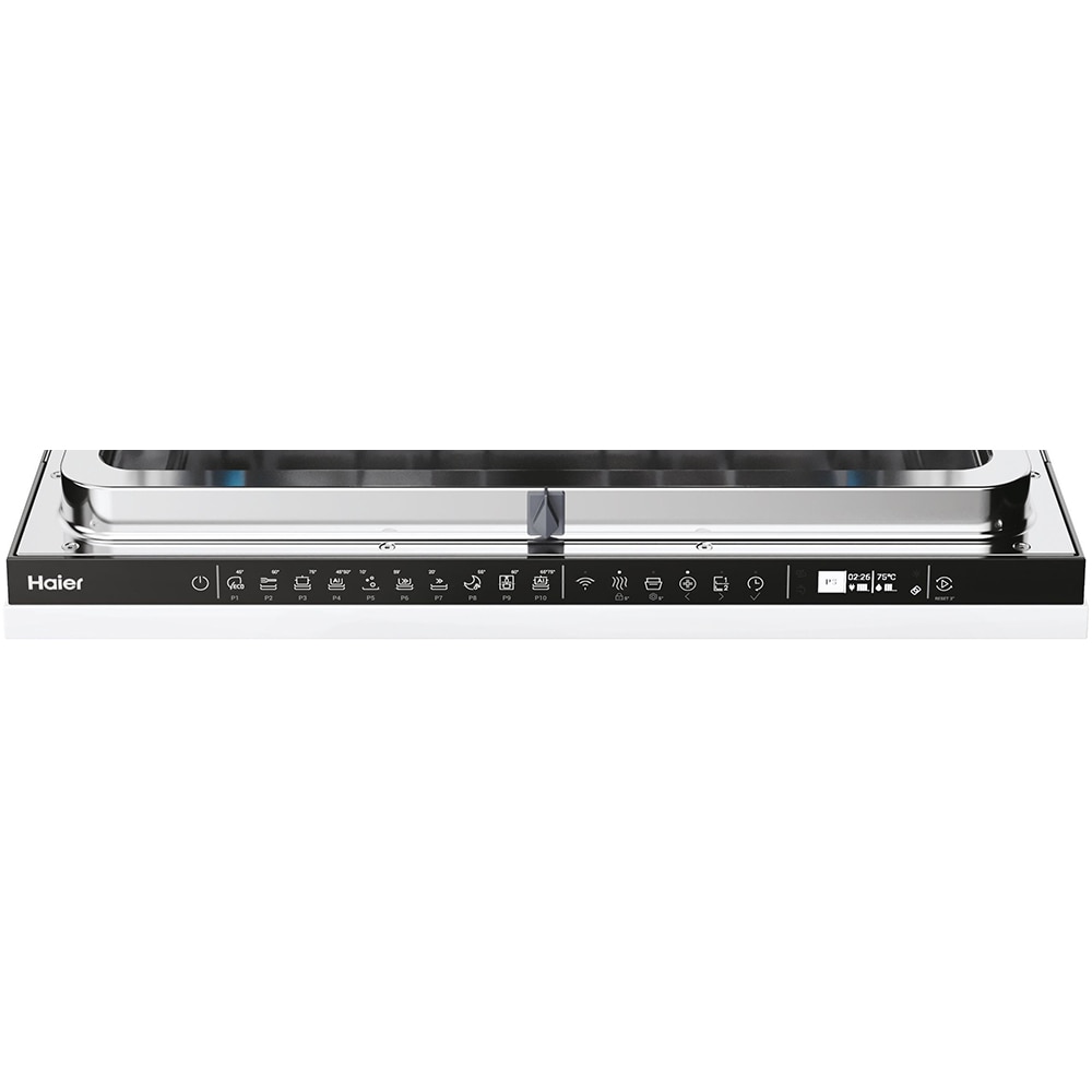 Masina de spalat vase incorporabila HAIER XI 6B0M3PB, 16 seturi, 10 programe, 60 cm, Clasa B, panou comanda negru