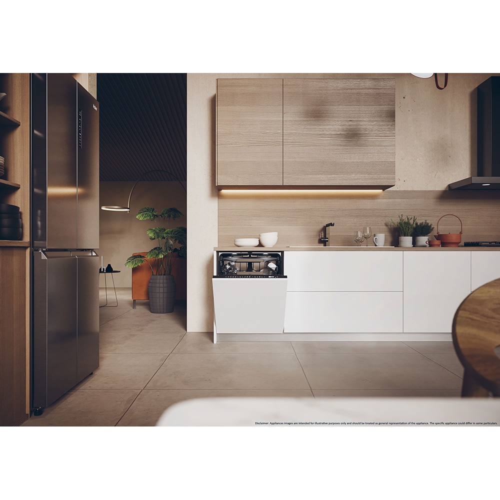 Masina de spalat vase incorporabila HAIER XI 6B0M3PB, 16 seturi, 10 programe, 60 cm, Clasa B, panou comanda negru