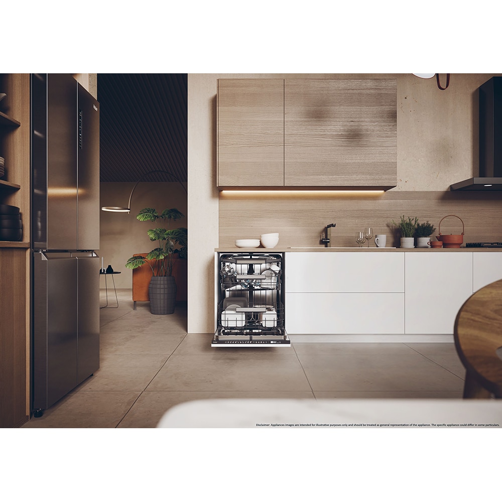 Masina de spalat vase incorporabila HAIER XI 6B0M3PB, 16 seturi, 10 programe, 60 cm, Clasa B, panou comanda negru